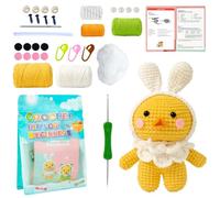 Nuyhgtr Crochet Kit Beginners, Handmade Crochet Starter, Duck Crochet Kit, Learn to Crochet, Crochet Kit for Beginners Featuring a Handmade Starter Duck Kit with Easy-to-Follow Instructions