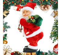 Nuyhgtr Holiday Santa Decoration, Christmas Dancing Santa, Animated Santa Doll, 26x12 cm, Booty Shaking Singing and Dancing Electric Doll Toy for Kids and Women