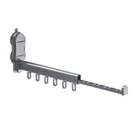 Nuyhgtr Laundry Hanger, Wall-Mounted Clothes Drying Rack, Retractable Folding Rod Dryer, Space Saver Closet Organizer for Balcony, Bathroom, Travel, Camping, 19.09 x 6.69 x 2.17 inches
