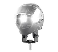 Nuyhgtr LED Motorcycle Driving Lights - Helmet Shaped Waterproof 2 Color Fog Lamps, High-Lumen Spotlights for Road Touring, Adventure, and Night Riding, Professional Auxiliary Lighting System