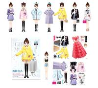 Nuyhgtr Princess Dress Up Book, Magnetic Dress Up Doll, Paper Doll Sticker Book, Princess Doll Figure, Dress Up Stickers, Kids Magnetic Doll, Toddler Dress Up Book, for 3+ Year Girls, Toddler, Kids