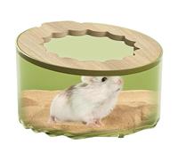 Nuyhgtr Sand Bath Dwarf Hamster, Hamster Bathroom Terrarium, Cage Decor Sand Bath, Pet Hygiene Box, Sand Baths Pet, Hamsters Sands Bath Accessory Lid for Dwarf Hamster