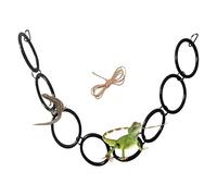 Nuyhgtr Snake Enrichment Toys, Corn Snake Rings, Interactive Reptile Supplies, Engaging Amphibian Accessories, Decorative Habitat Decor, Ideal for Viewing Room, Wall Fences, 116x14x30cm