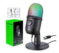 Nuyhgtr Usb Microphone, Streaming Podcasts Mic, Desktop Computer Microphone | Plug and Desktop Computer Microphone for Podcasts, Streaming, Voice Overs - Studio-quality Condenser Mic