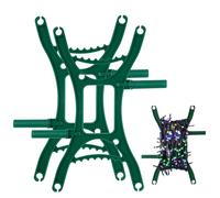 nuyikaso 2Pcs All Purpose Light Storage Holder Christmas Light Organizer for Wind Up Holiday Extension Cords Ropes Wires String Garlands Beads Green