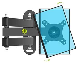 Nuyoah Echo Show 15 & 21 Wall Mount, Full Motion, VESA 100x100mm, 33lbs, Black