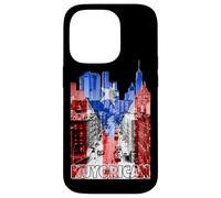 Nuyorican Flag of Puerto Rico T-Shirt Case for iPhone 14 Pro