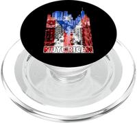 Nuyorican Flag of Puerto Rico T-Shirt PopSockets PopGrip for MagSafe
