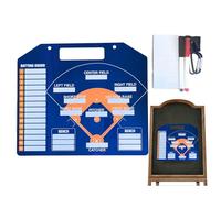 Nuytghr Baseball Whiteboard - 12.6 Inches Dry EraseBoard for Field Playground Tournament, Double Sided Training Tool with Clip, Coaching Whiteboard for Fence Course High School Team Game Day