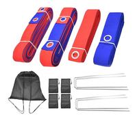 Nuytghr Beach Volleyball Lines, Outdoor Court Marking Set, 1.97 Inches Foldable Sports Accessory for Park, Home, Practice, Backyard, and Recreational Volleyball Games in Open Spaces