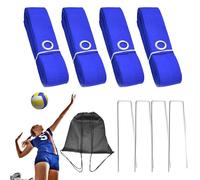 Nuytghr Beach Volleyball Lines, Outdoor Court Marking Set, 1.97 Inches Foldable Sports Accessory for Park, Home, Practice, Backyard, and Recreational Volleyball Games in Open Spaces
