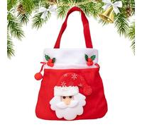 Nuytghr Candy Bag for Christmas - Handled Cartoon Pouch,Drawstring Goodie Bag for Christmas - for Classroom Gathering Home Community School Chocolate Toys Jelly Lollipops