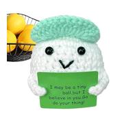 Nuytghr Crochet Doll, Funny Crochet Stuffed Toy, Plush Souvenir Funny Small Stuffed Portable Desk Ornament for Bedroom Living Room Studio Bathroom Retirement Birthday Home
