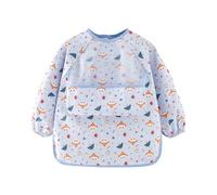 Nuytghr Long Sleeve Bib | Wearable Elastic Cuffs for Comfort,Cuffs Gentle Stain Resistant Food Catcher for Toddler Girl Eating Feeding Travel Home