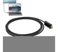 Nuytghr Monitor Cable - 1.8M High Definition Male to Male Monitor Cable,Replacement Parts Plug and Play Data Transfer for Men Women Theater It Professionals Desktops Home Video
