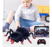 Nuytghr Remote Control Spider, Realistic Rc Prank Toy with Moving Legs, Electronic Crawling Toy for Kids Ages 6 and Up, Fun Indoor Outdoor Gift Backyard Games, Birthday Parties, Holiday Surprises