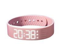 Nuytghr Silent Alarm Watch | Vibrating Alarm Clock Digital Watch,Smartwatch Wristband Clock Adjustable for Kids Women Men Heavy Sleepers Sports Travel School Outdoor Birthday