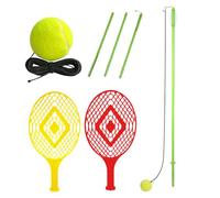 Nuytghr Tennis Trainer, Portable Solo Set, Swing Feedback Equipment, Hitting Practice Tool, 14.29 Inches, Compact Training Companion, For Player Athlete Person Court Leisure Sports Games Match Use
