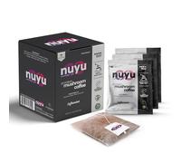 Nuyu Mushroom Coffee Brew Bags - Premium Steeped Coffee with 2000mg Functional Mushrooms - Lion’s Mane, Chaga, Reishi, Cordyceps - Energy, Focus & Immune Support - No Fillers, Real Coffee, 7 Count