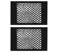 NUZAMAS 2Pcs 40x25cm Universal Mesh Cargo Net Car Rear Trunk Elastic String Storage Net Interior Organizers Mesh Bag Organizer Pouch Bag for Car Trunk Storage