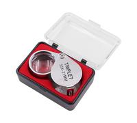 NUZAMAS 30 x 21mm Jewellers Loupe Magnifying Glass Jewelers Loupe Antiques Pocket Magnifier Folding Jewellery Magnifier Eye Loop for Diamonds Jeweller Coins Stamps