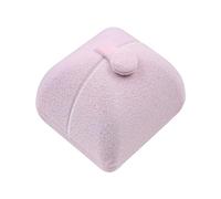 NUZAMAS 6.5x7x6cm Velvet Double Open Jewelry Box Jewelry Packaging Case for Ring Necklace Pendant Bracelet Earrings Pink