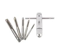 NUZAMAS Adjustable M3 M4 M5 M6 M8 Hand Screw Thread Tapping Tool T-Handle Reversible Ratchet Wrench Tap Threading Tool