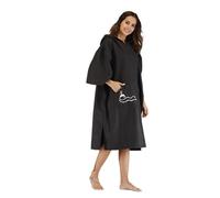 NUZAMAS Adult Surf Robe Beach Poncho Hooded Bathrobe Ultra-thin and Quick-drying Anti-UV Beach Towel for Swimming Surfing Bathing