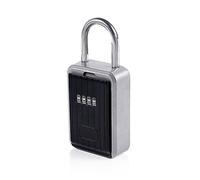 NUZAMAS Realtor Key Lock Box Safe Lockbox 10-Digit Combination Safe Vault - Portable Outdoor Store a key, Share and Secure Keys - Door Handle or Fence Mount