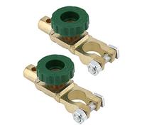 NUZAMAS Set of 2 Car Motorcycle Battery Master Disconnect Isolator Terminal Cut Off Switch Connector Disconnector Extend Battery Life