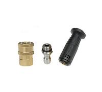 NUZAMAS Set of 3 High Pressure Washer Accessories, Adaptors, Connectors, Sprayer Head, Quick Connector Set 1/4', M14