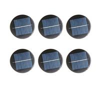 NUZAMAS Set of 6 Pieces 6V 90mm Micro Mini Solar Panel Cells For Solar Power Energy, DIY Home, Garden Light, Science Projects - Toys - Battery Charger