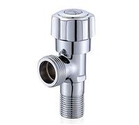 NUZAMAS Sink Valve Diverter Faucet Splitter for Kitchen or Bathroom, Chrome Faucet Adapter (1/2" in) (3/4" Out) 2 Way Faucet Diverter Valve, Sink Faucet Replacement