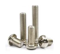 NUZBCPETR Nickeled 12.29 Steel Hex Socket Bolts Button Head Screws Length(M7 1.0 x 20mm)