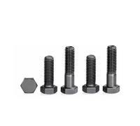 NUZBCPETR Steel Hexagon Head Bolts Screws(M11 1.25 x 38mm 10pcs)