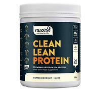 Vegan Protein Powders by Nuzest - Clean Lean Protein - Coffee Coconut + MCT's - Plant Based Pea Protein Shake - Low Calorie & Low Carb - Gluten Free - Dairy Free - 500g (20 Servings)