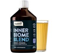 Nuzest - Inner Biome Blend - Liquid Probiotic - Digestive Health & Microbiome Support - 8 Microbiotic Cultures, 19 Fermented Herbs - Vegan Microbiotics for Gut Health - Organic - (500mL, Berry)