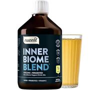 Nuzest - Inner Biome Blend - Liquid Probiotic - Digestive Health & Microbiome Support - 8 Microbiotic Cultures, 19 Fermented Herbs - Vegan Microbiotics for Gut Health - Organic - Ginger - 500ml