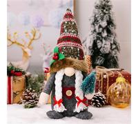 Nuziku 1/2Pcs Christmas Gonk, Handmade Christmas Gnome Holding a Christmas Tree in Hand,Creative Christmas Gnomes Decorations Plush Mini Gonk for Home Kitchen Farmhouse Tiered Tray