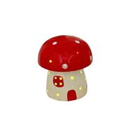 Nuziku Mushroom Light, Hollowed Mushroom Night Light, Ceramic Mushrooms Lamp, Cute Night Lights, Battery-Powered Mushrooms Table Lamp for Baby Children Toddlers Women Teen Girls