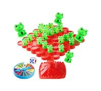 NUZKQLHZ Balanced Tree Frog Game Dice Frog Balance Counting Toy for Ages 3-5 Children Red 13x13x13 cm