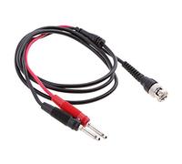 NUZKQLHZ BNC Q9 To Dual 4 mm Stackable Banana Plug With Test Leads Probe Cable 120 cm