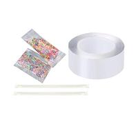 NUZKQLHZ Double Sided Tape Transparent Tape 3 cm Width for Ball Making Sensory Toy Clear 1 mm x 3 cm x 3M