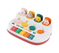 NUZKQLHZ Interactive Animals Toy with Music Portable Early Education Toys Red