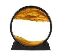 NUZKQLHZ Moving Sands Art Picture 3D Dynamic Deep Sea Sand-scape 7in Yellow 7 inch