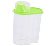 NUZKQLHZ Sealed Jar with Lid Food Storage Dispenser Container PP Kitchen Rice Cereal Bean Preservation Box 2.5L Green
