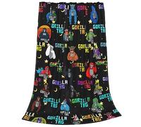 Nuzoazi Gorilla Blanket Warm Soft Gorilla Throw Blanket for Bed Sofa Party Decorations Game Merch Gift 50"x40"