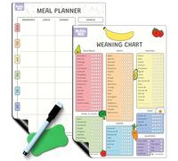 Nuzzle & Nest Magnetic Weaning Chart & Meal Planner Bundle - Reusable A3 Food & Meal Planning Charts