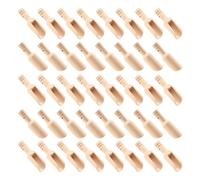 Nvanvmm 40 Pieces Mini Wooden Spoons,Wooden Spoon,Tea Spoon,7.5cm Small Wooden Spoons,for Condiments,Ice Cream, Coffee,Tea,Jam