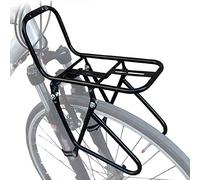 Nvanvmm Bicycle Front Rack, Steel Luggage Touring Carrier Racks 15KG Capacity Mountain Road Bike Pannier Rack